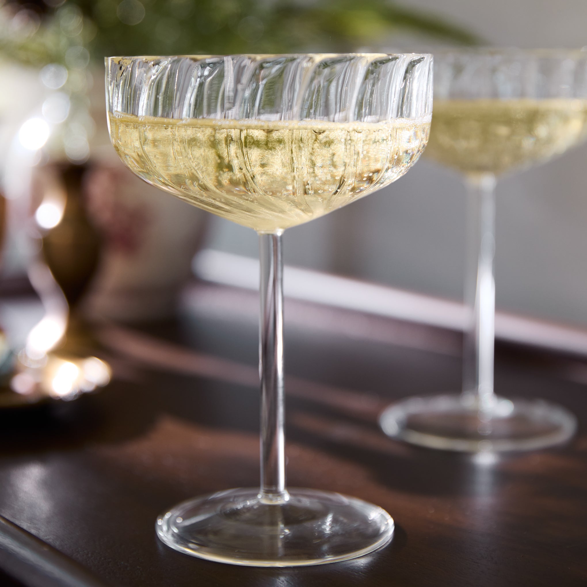 Fluted Coupe Glass