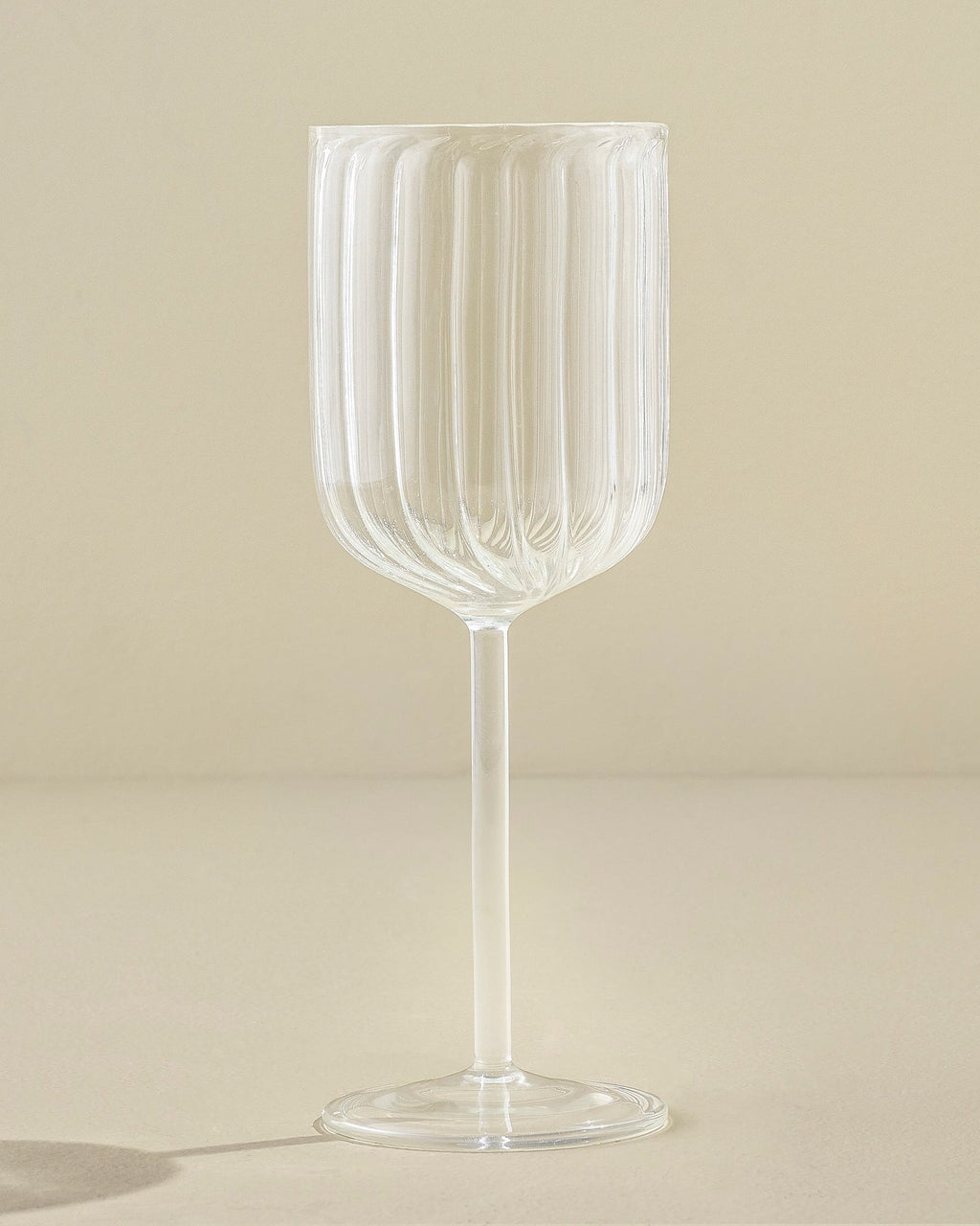 Fluted Wine Glass