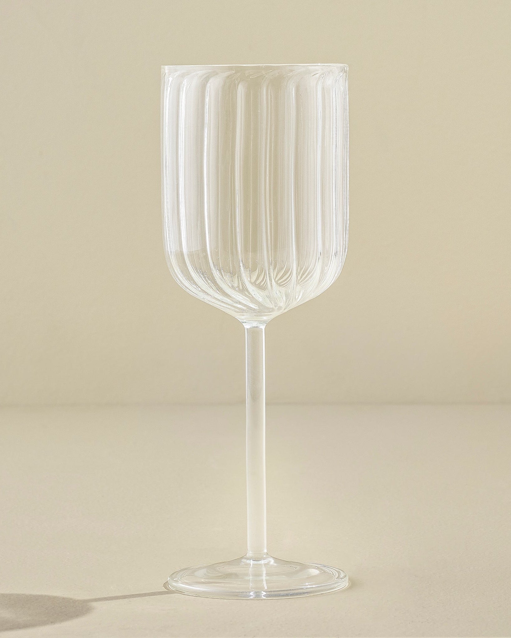 Fluted Wine Glass