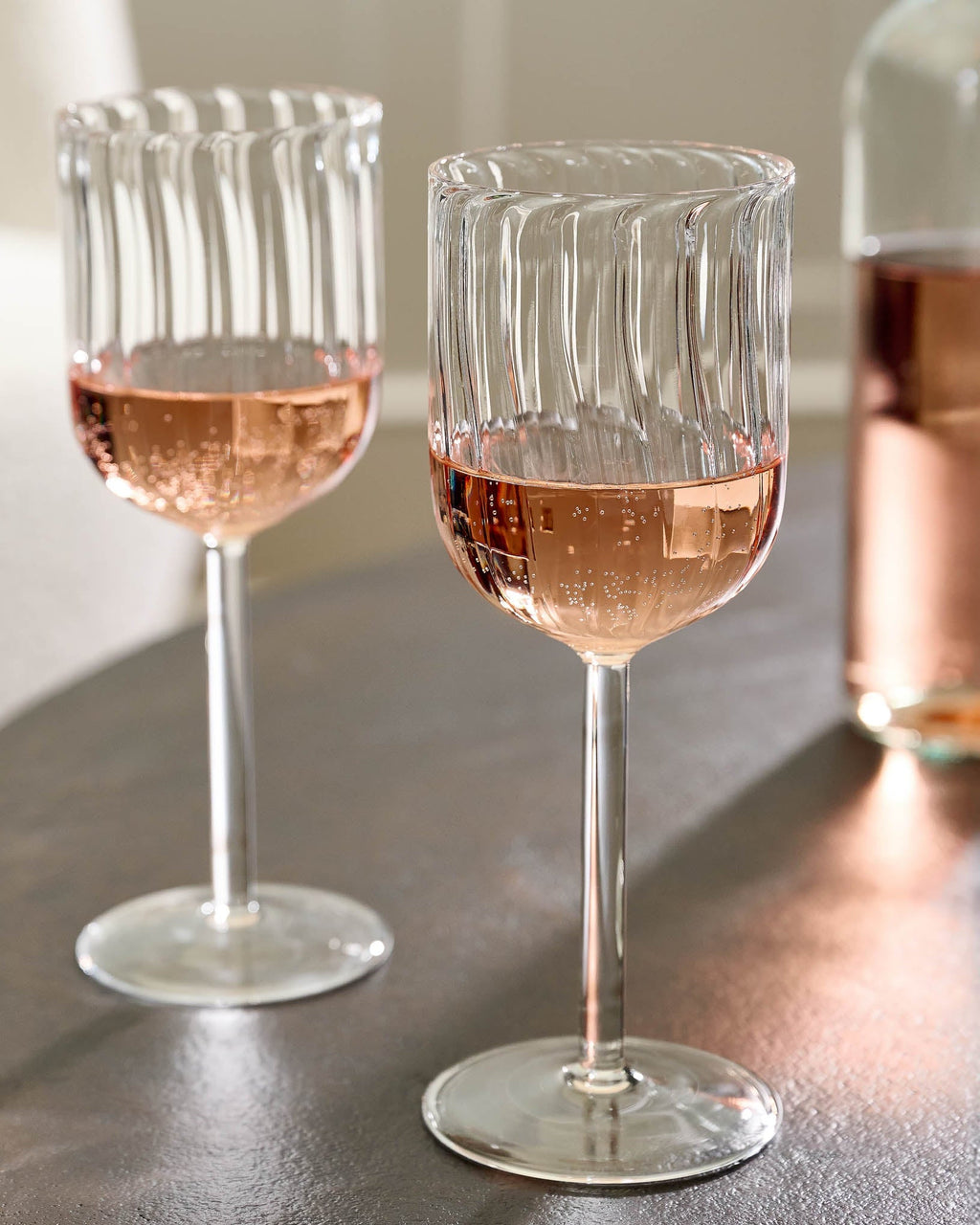 Fluted Wine Glass