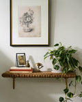 Griffin Hand Carved Wood Shelf