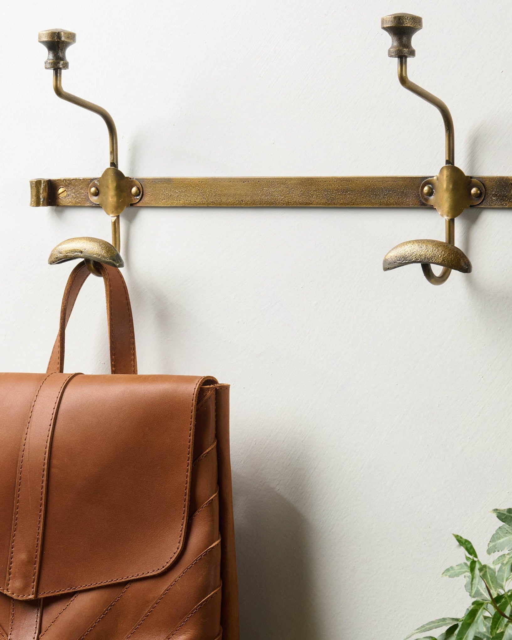 Duke Antique Brass Metal Wall Hooks