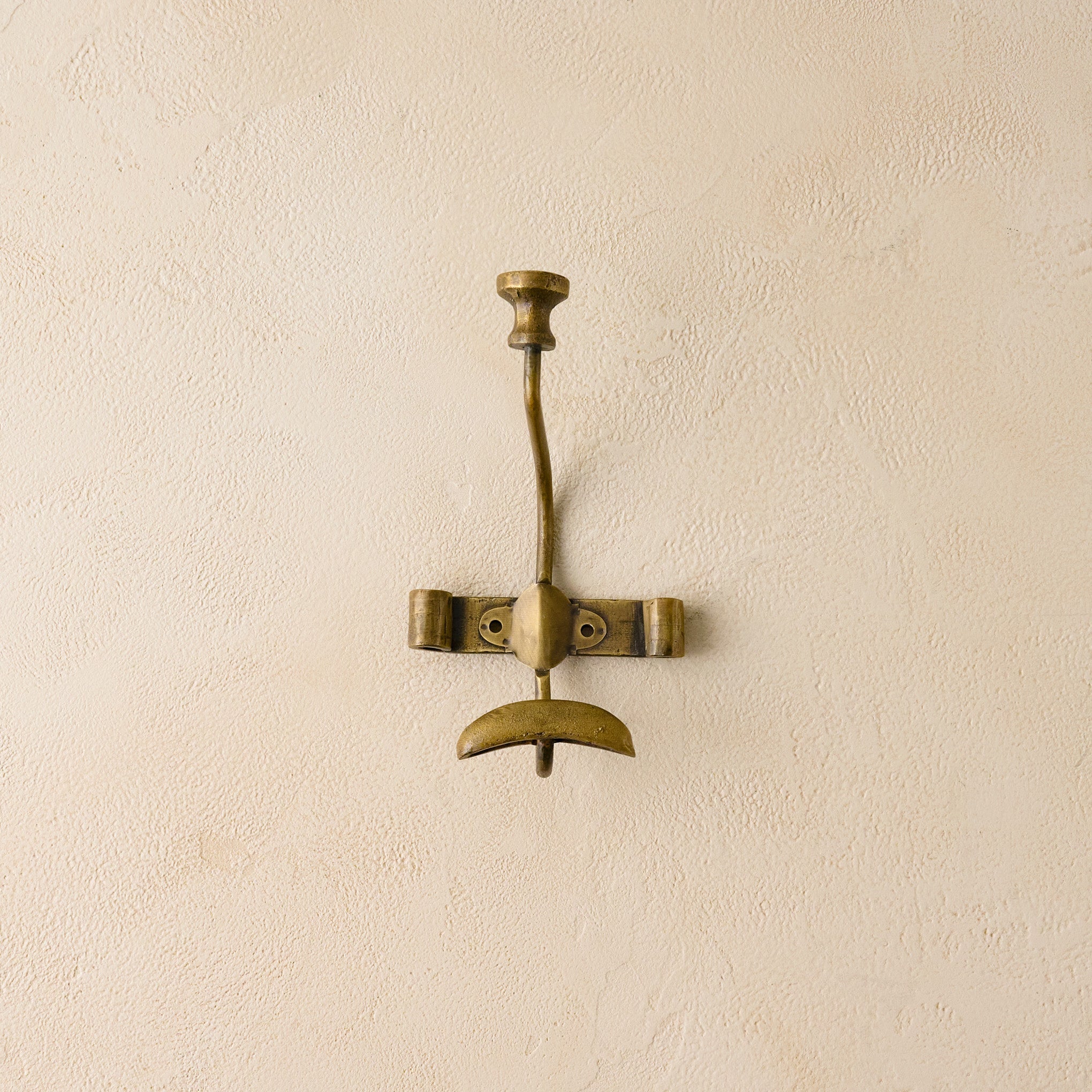 Duke Antique Brass Metal Wall Hooks