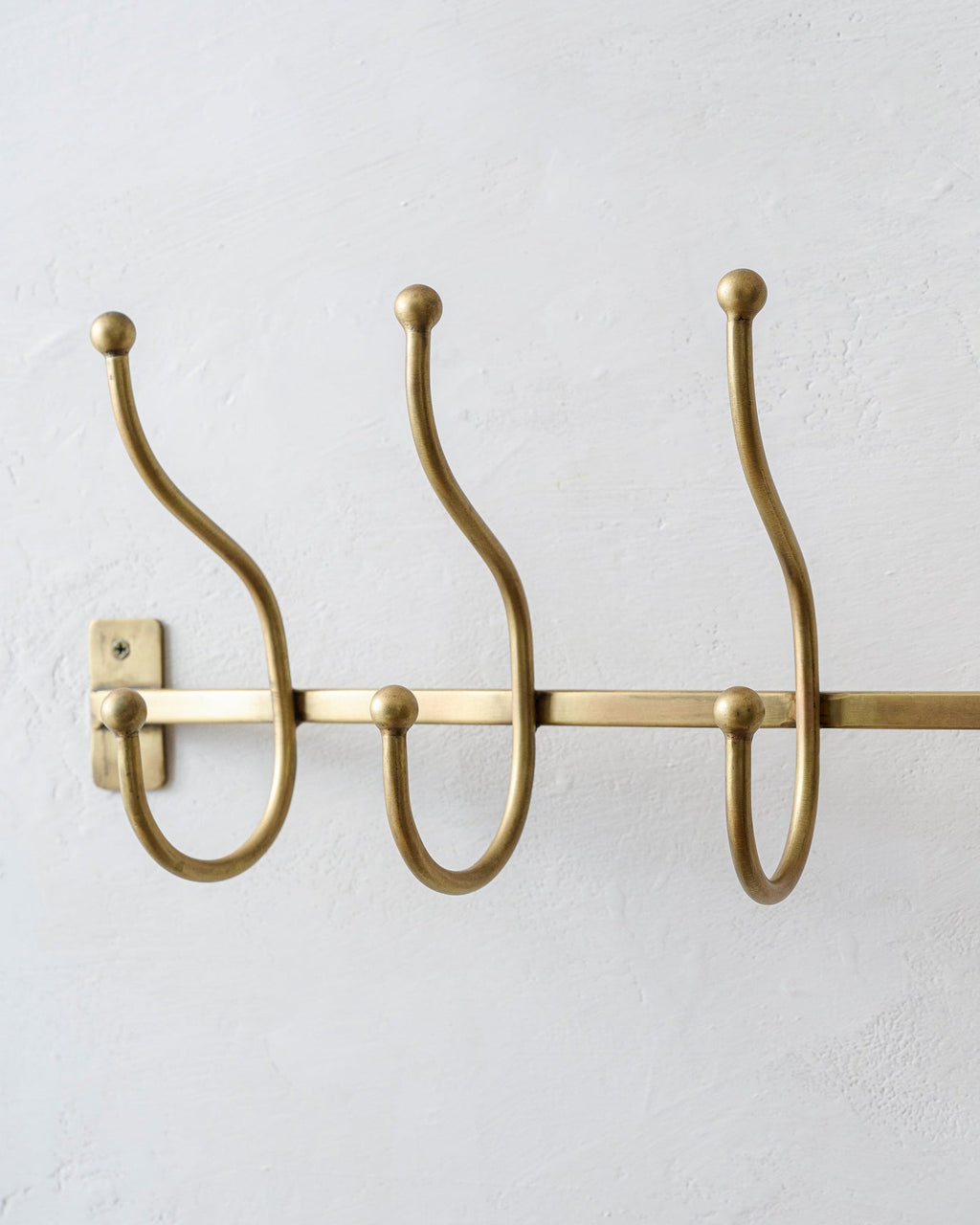 Webster Antique Brass Hook Rack