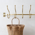 Webster Antique Brass Hook Rack