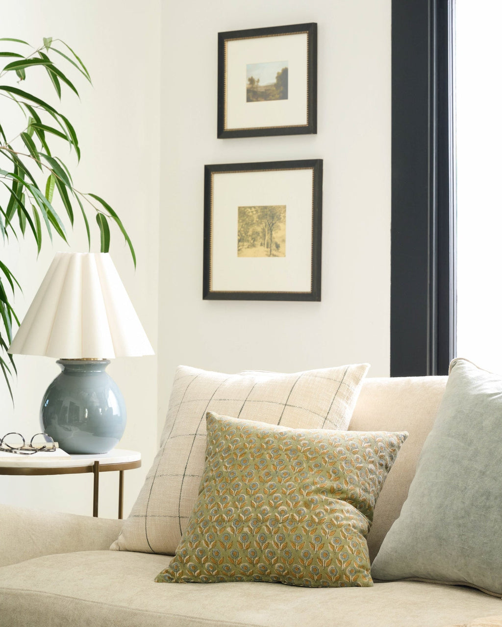Claire Floral Printed Pillow