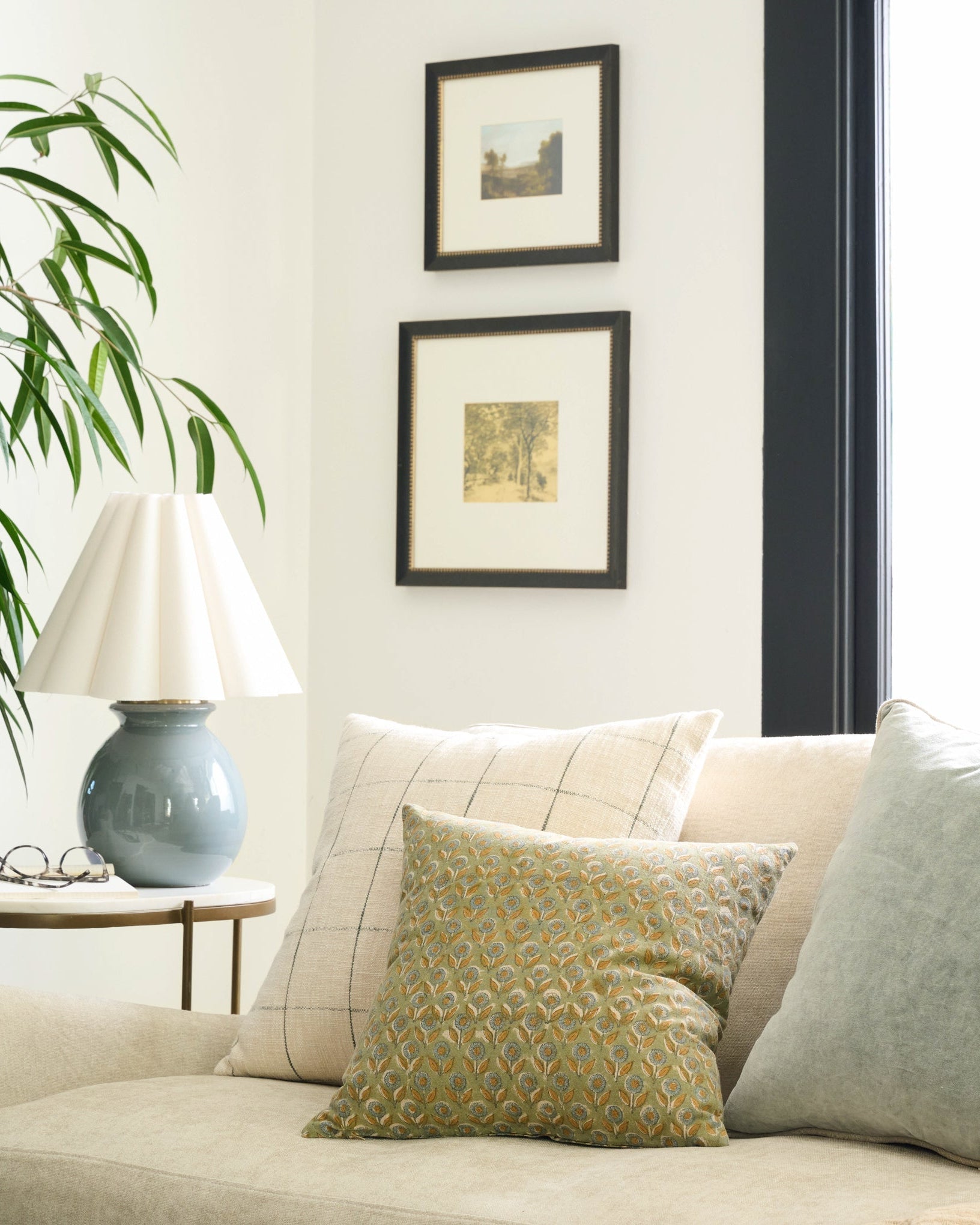 Claire Floral Printed Pillow