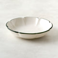 Green Luna Scalloped Pasta Bowl
