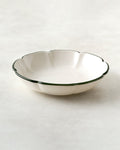 Green Luna Scalloped Pasta Bowl