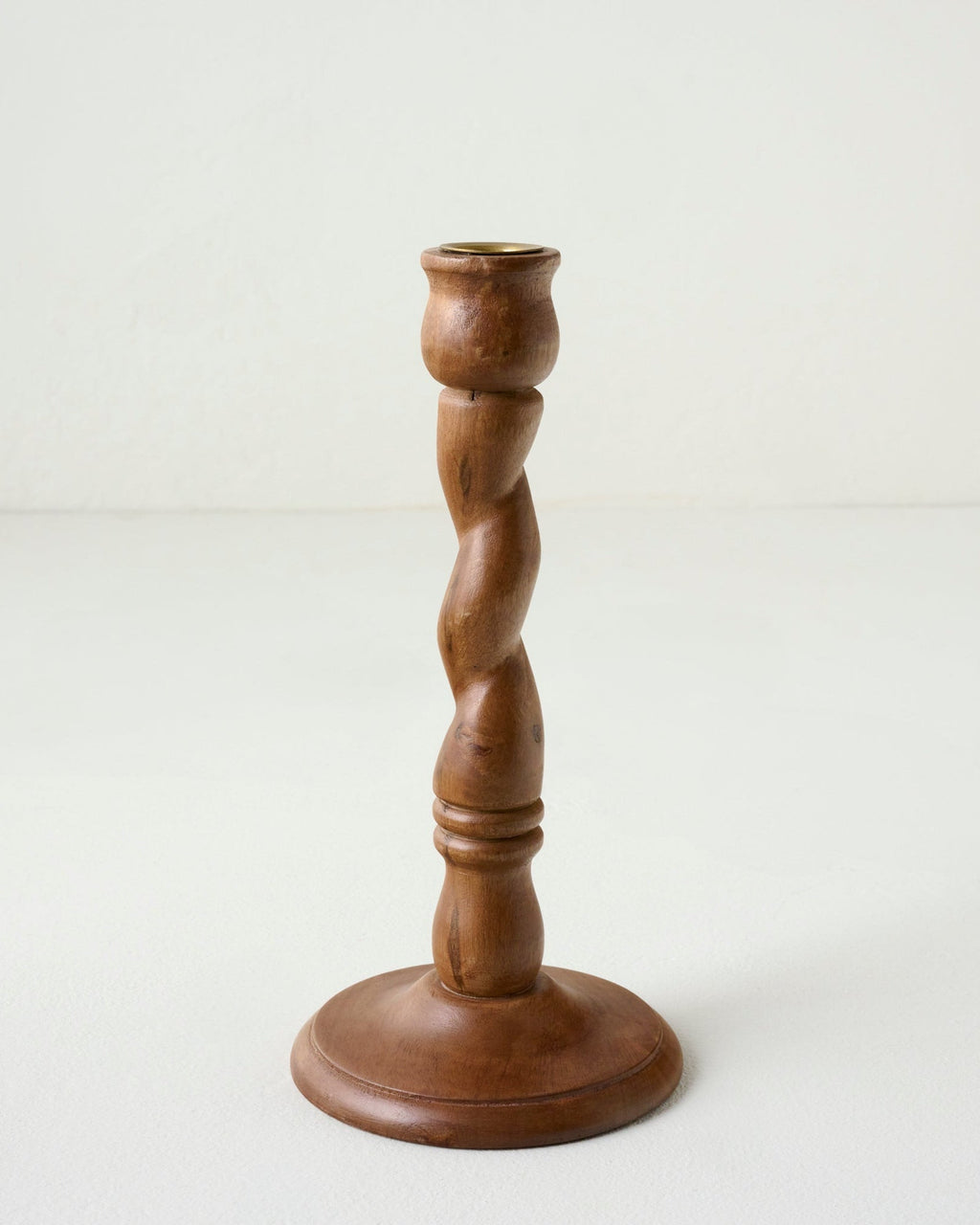 Wooden Barley Twist Taper Holder