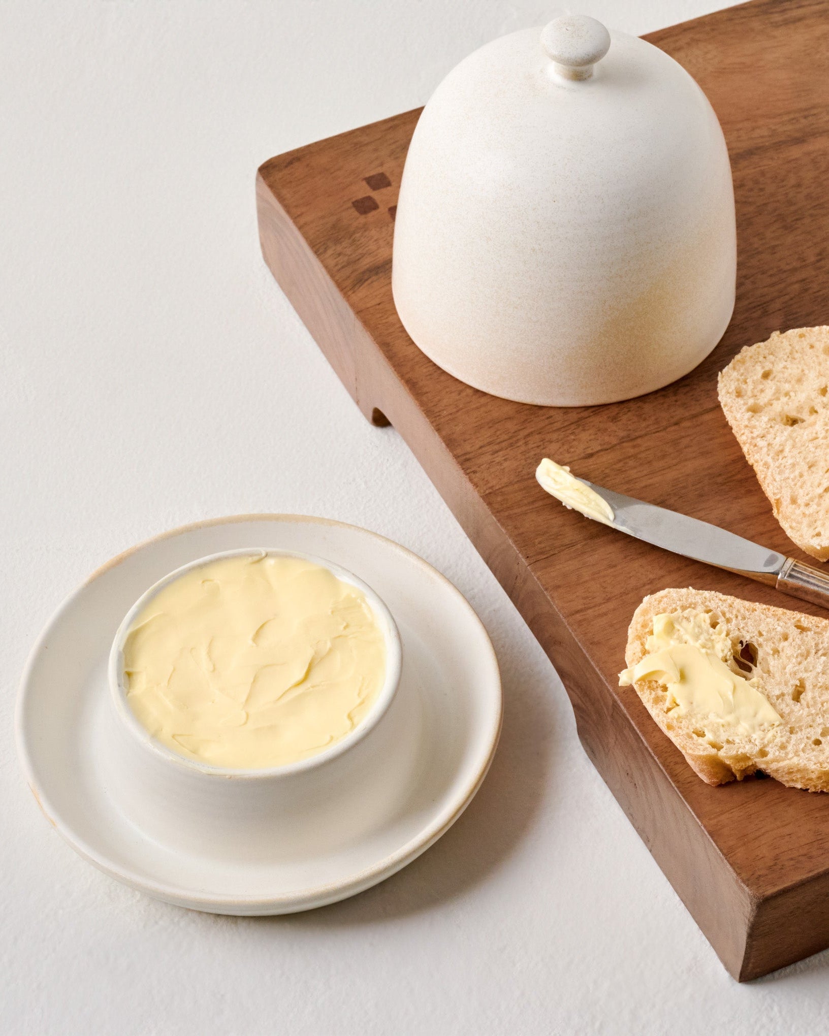 French White Butter Dish