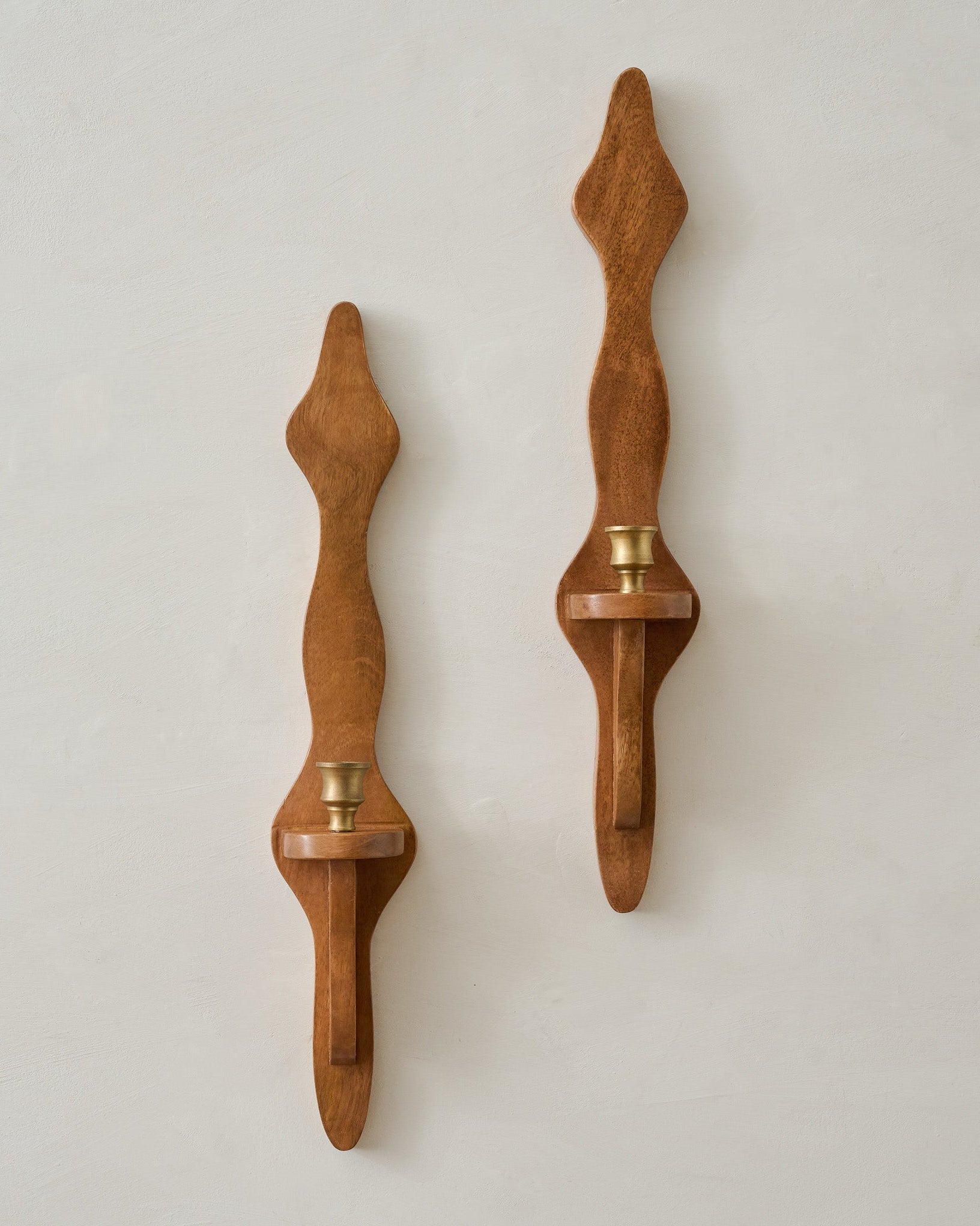 Hayes Wooden Wall Sconce, Set of Two