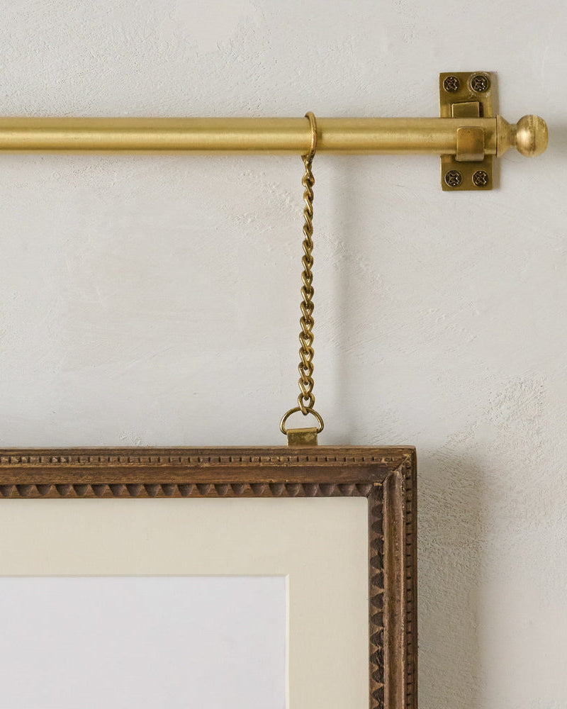 Colleen Wood and Brass Rail Picture Frame