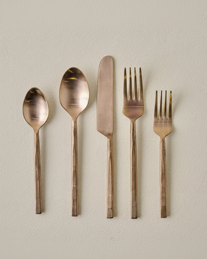 Copper Flatware Set of Five