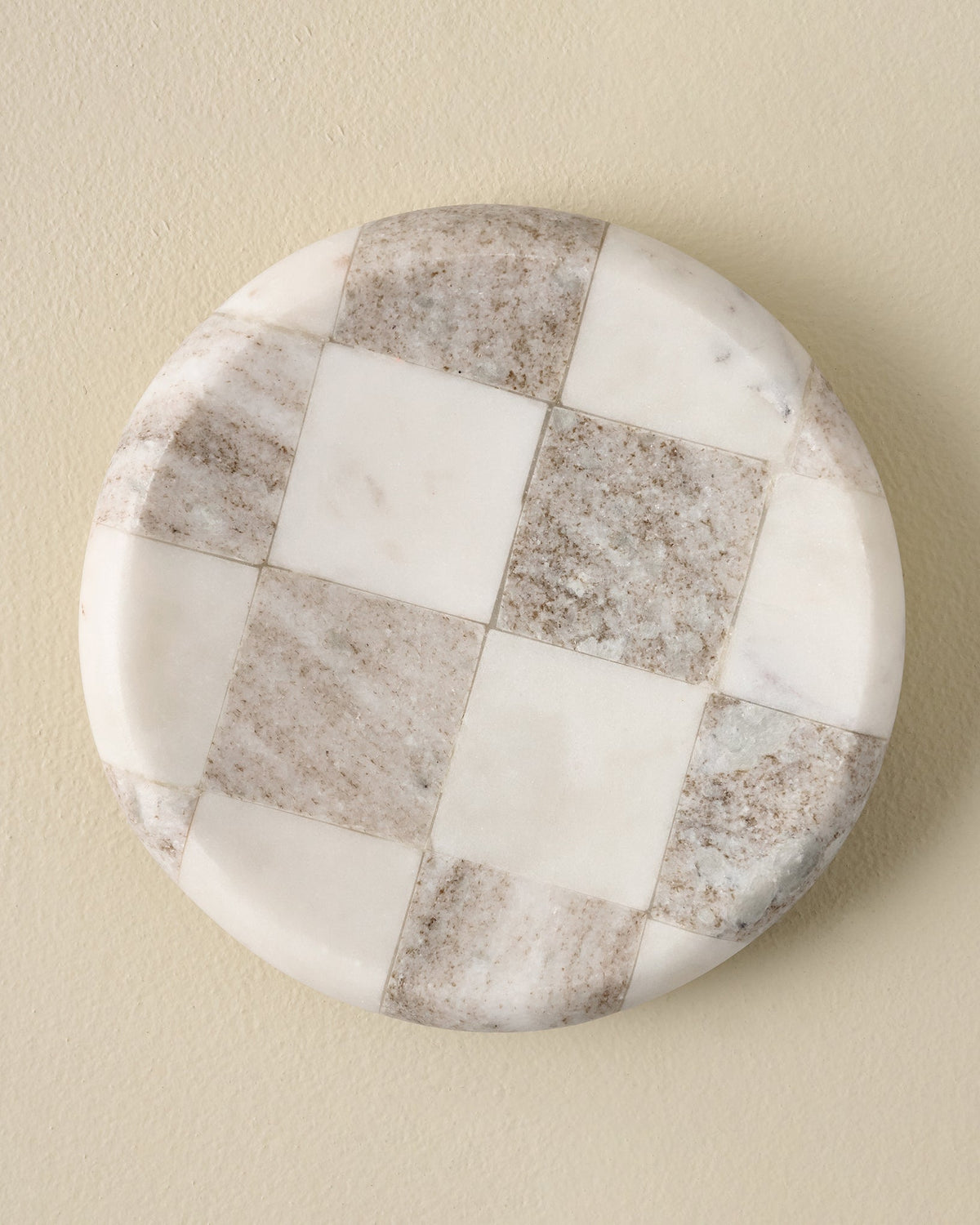 Everett Checkered Marble Trinket Tray