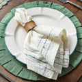 Floral Embroidered Napkin Set of Four