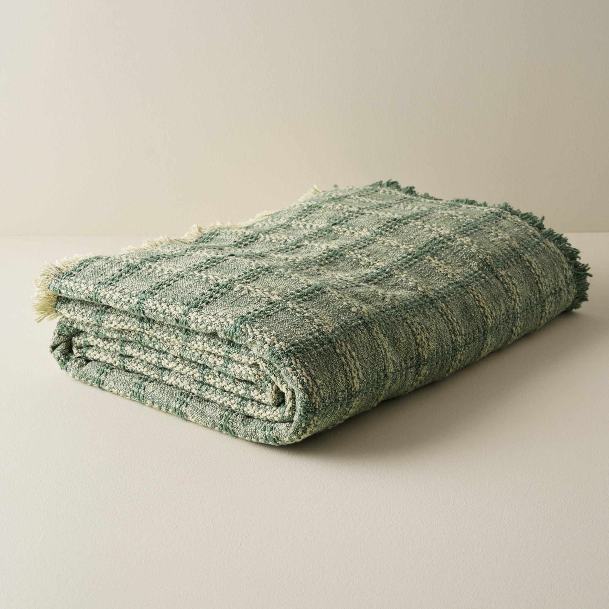 Woven Grid Coverlet