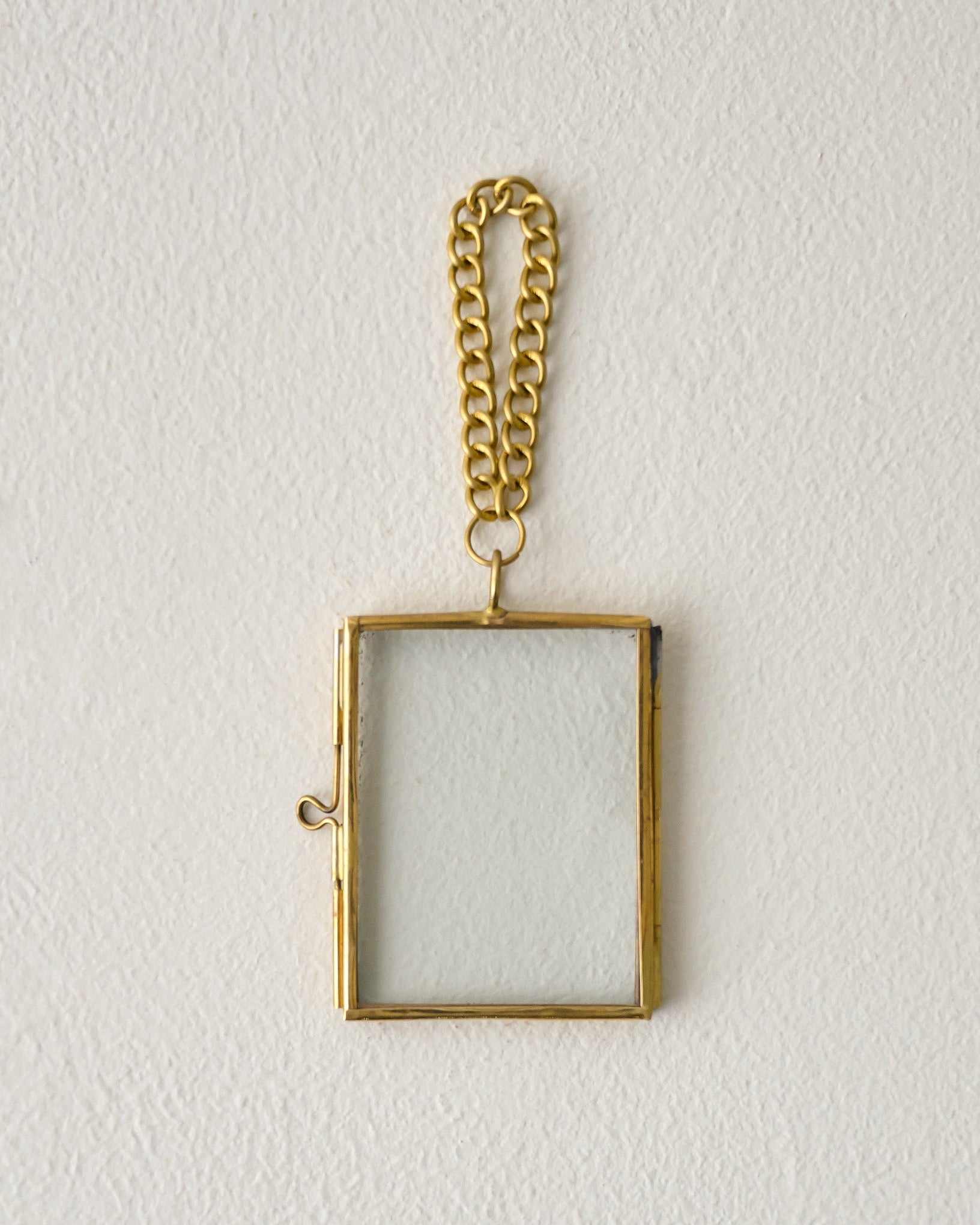 Josie Hanging Brass Photo Frame