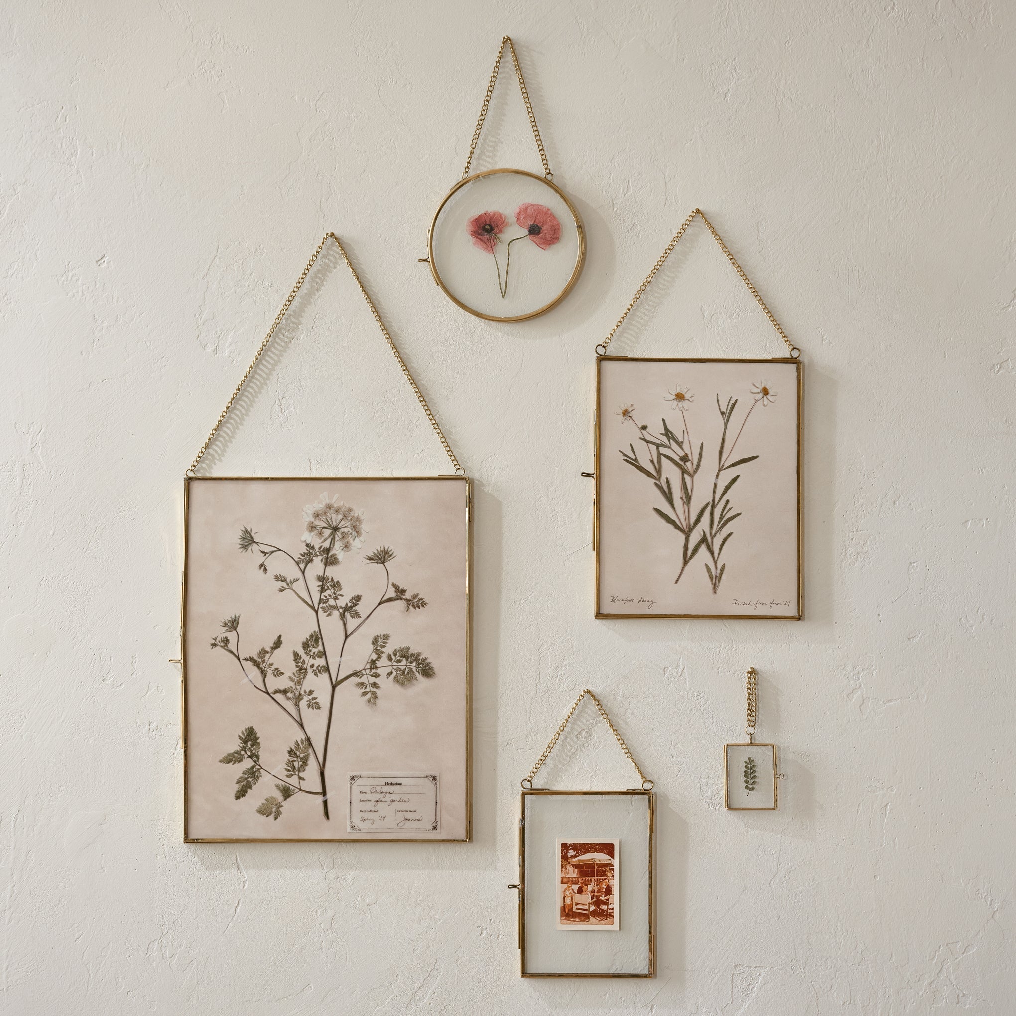 Josie Hanging Brass Photo Frame