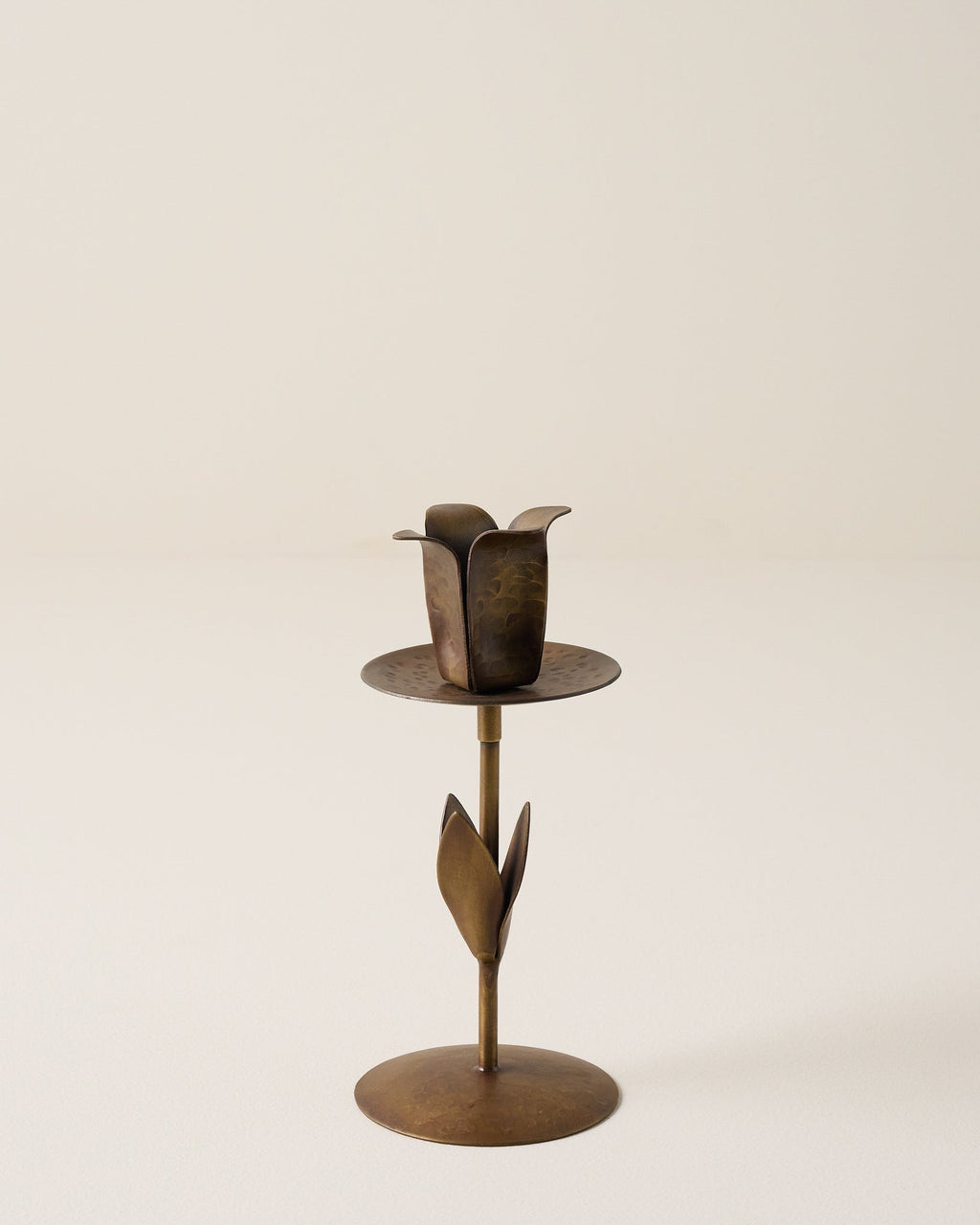 Forged Tulip Taper Holder