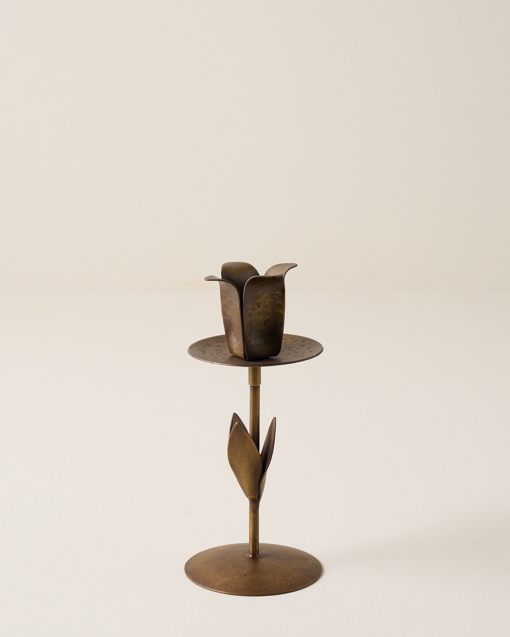 Forged Tulip Taper Holder