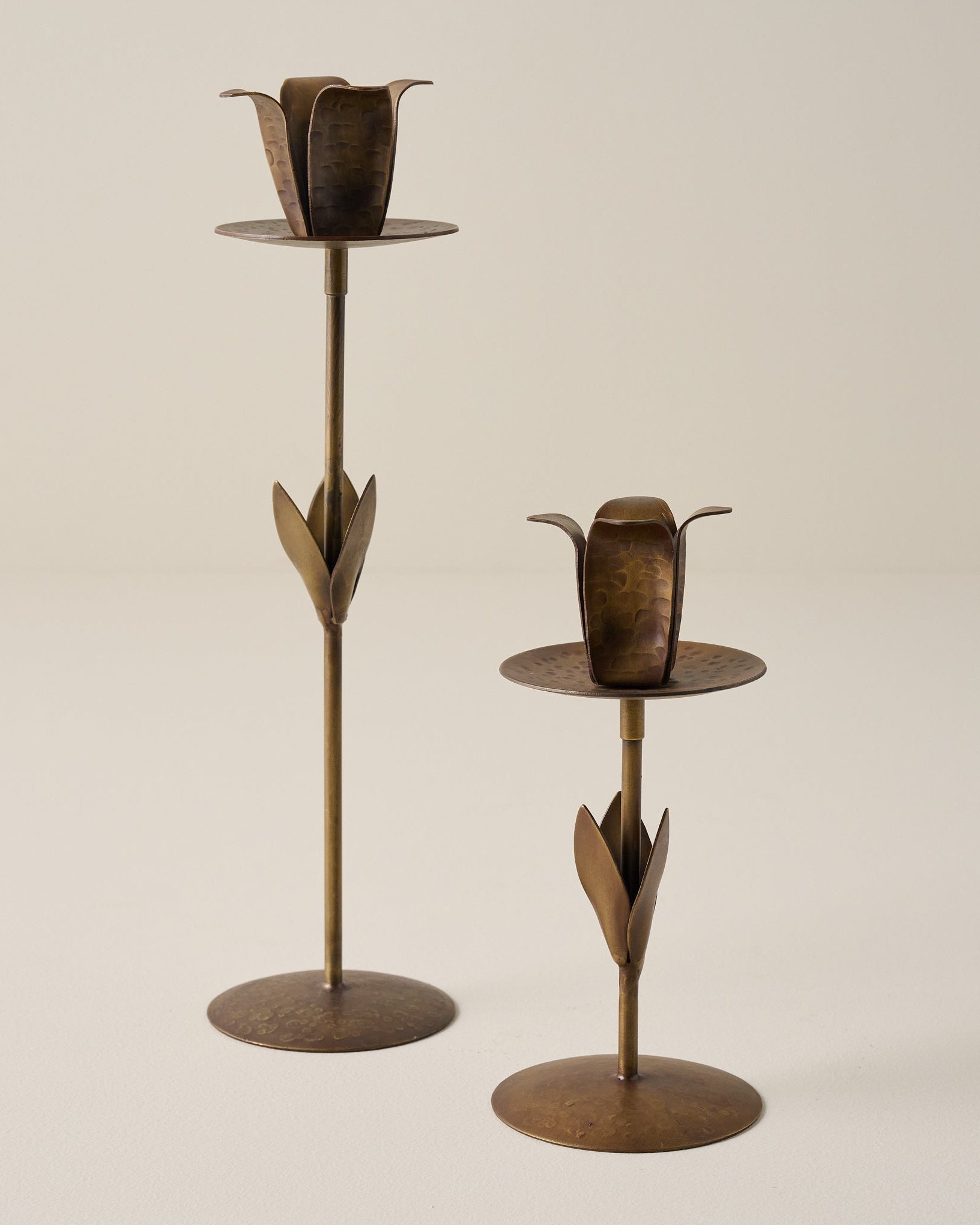 Forged Tulip Taper Holder