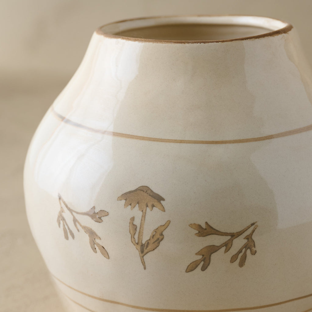 Nadine Ceramic Round Vase