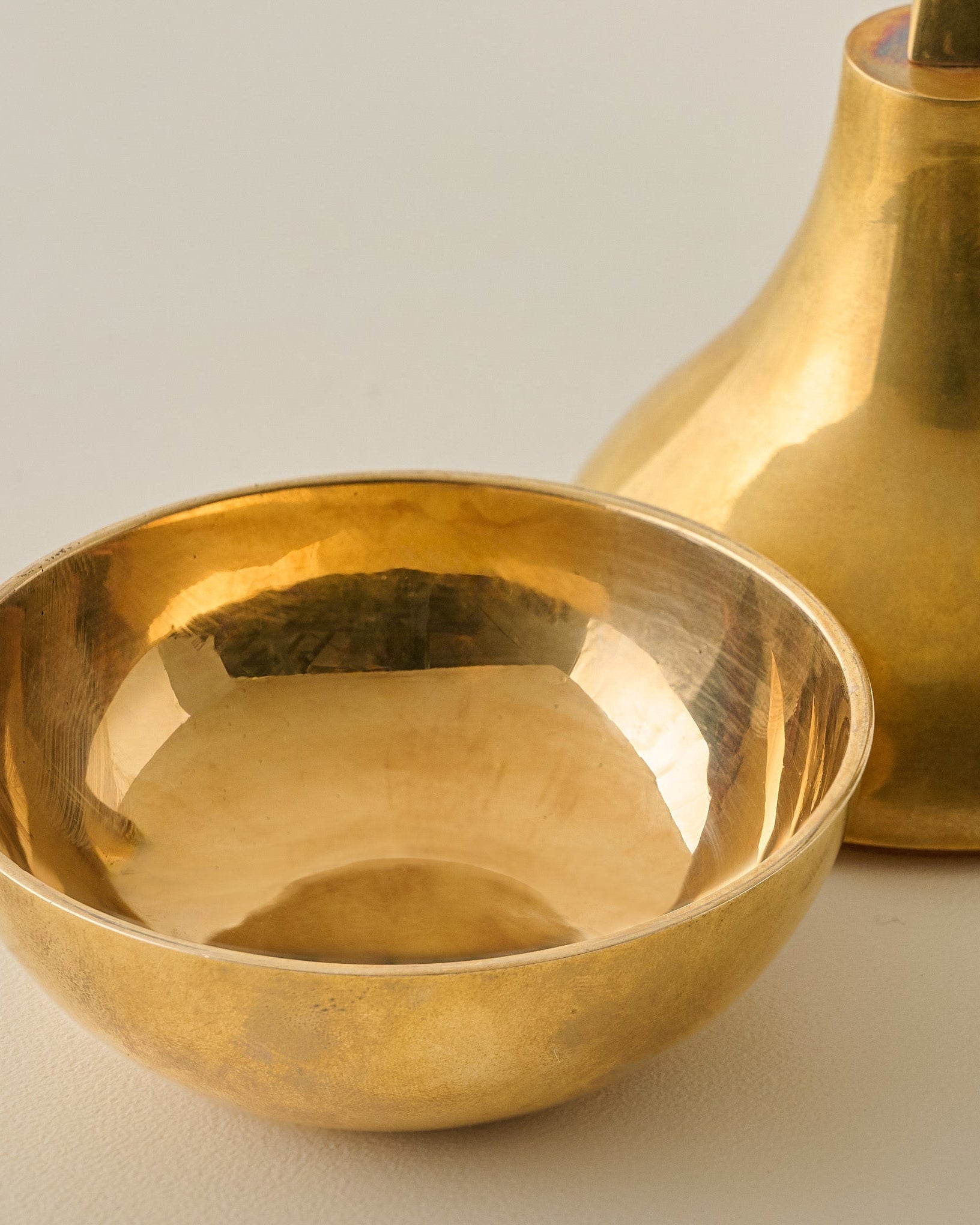 Solid Brass Pear Trinket Box