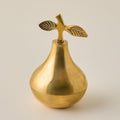 Solid Brass Pear Trinket Box