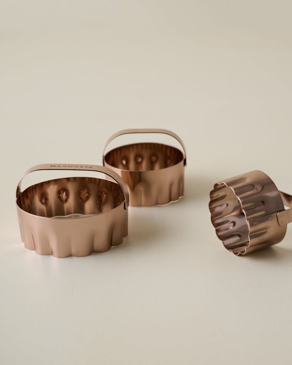 Copper Biscuit Cutter Set
