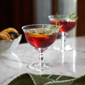 Vintage-Inspired Etched Glass Coupe