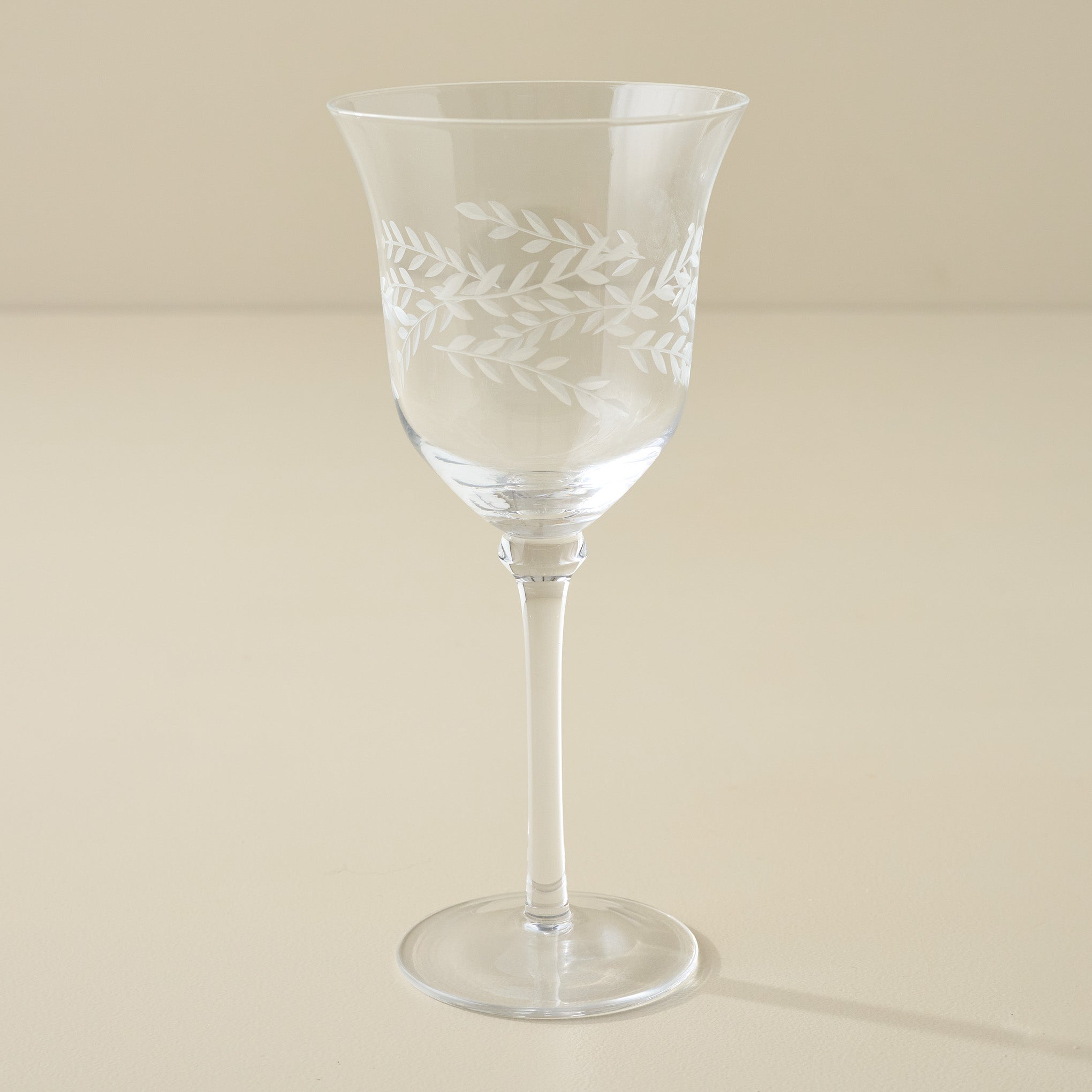 Vintage-Inspired Etched Glass Drinkware Bundle