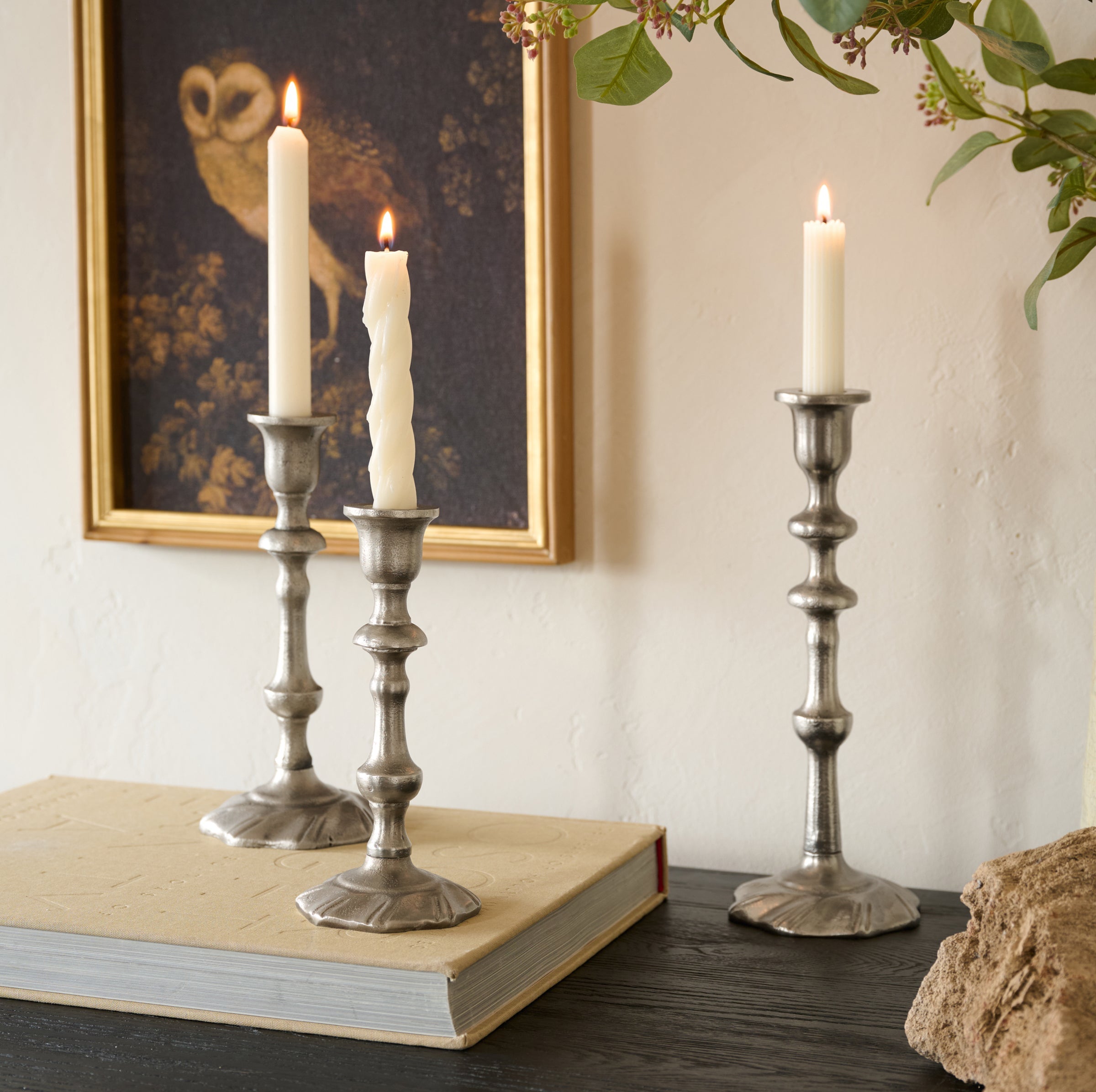Elise Antique Inspired Taper Holder