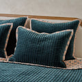 Magical Forest Audrey Velvet Block Print Quilt + Sham Set (King)