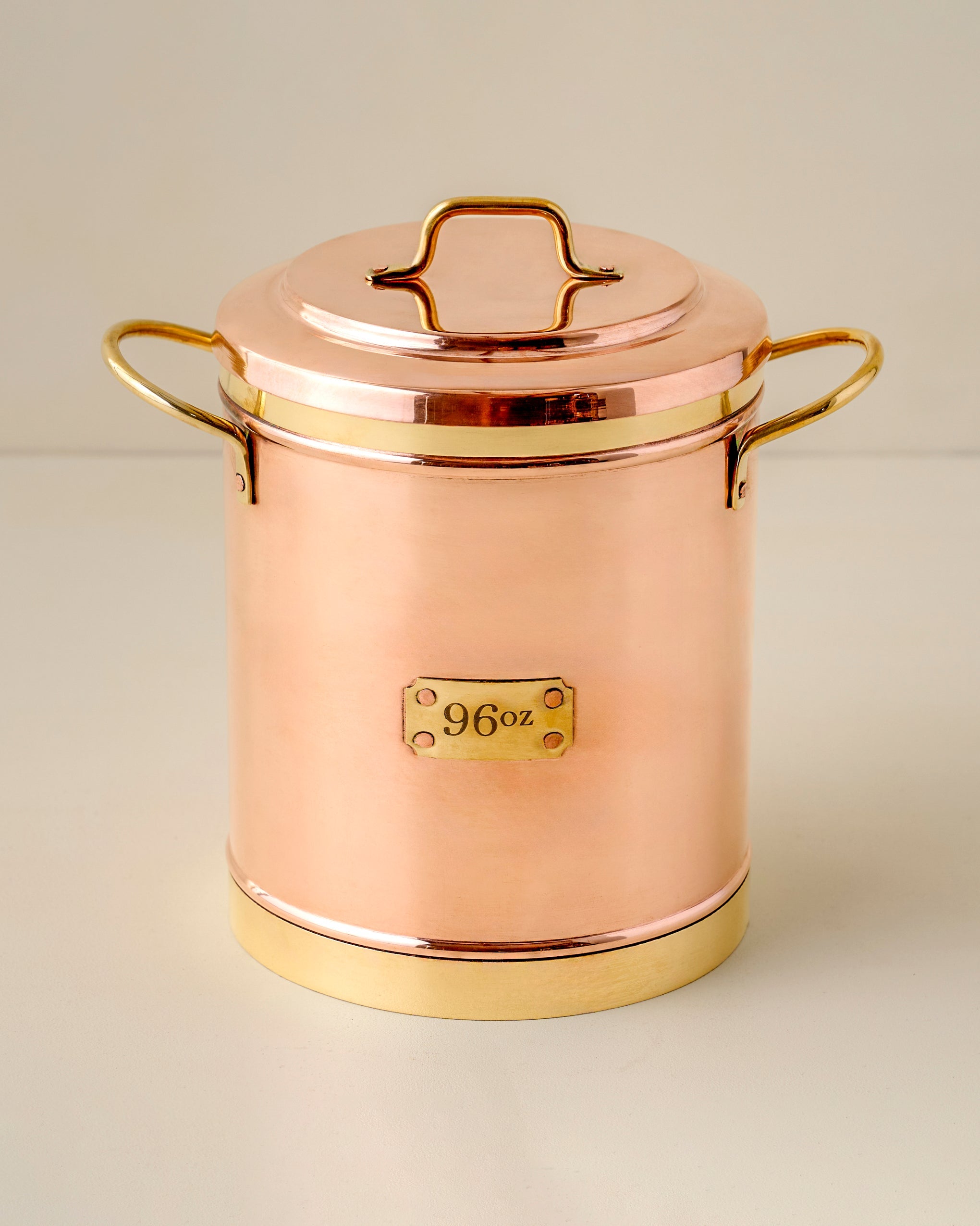 Vintage Inspired Copper + Brass Canister