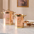 Vintage Inspired Copper + Brass Canister
