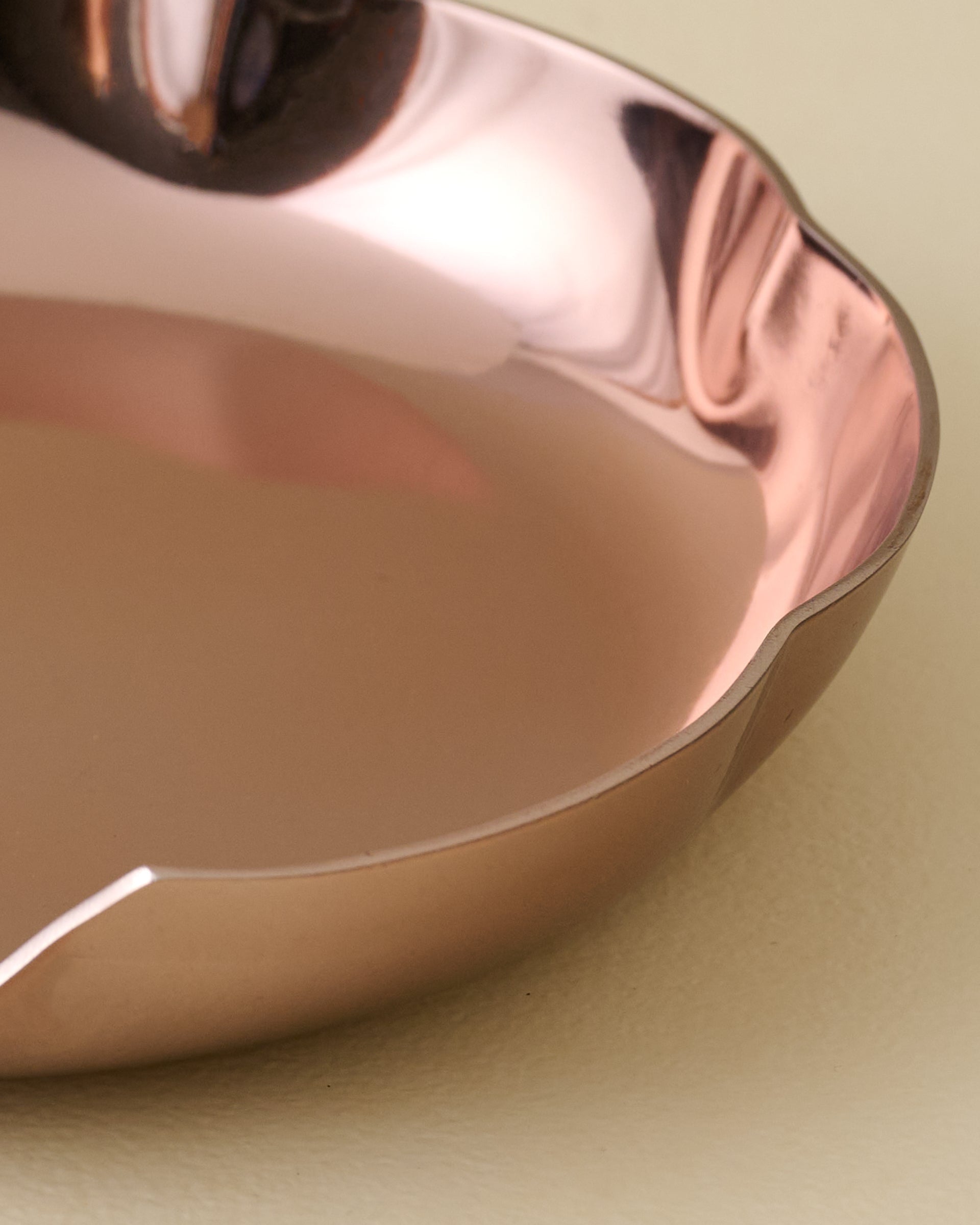 Magnolia Copper Scalloped Spoon Rest