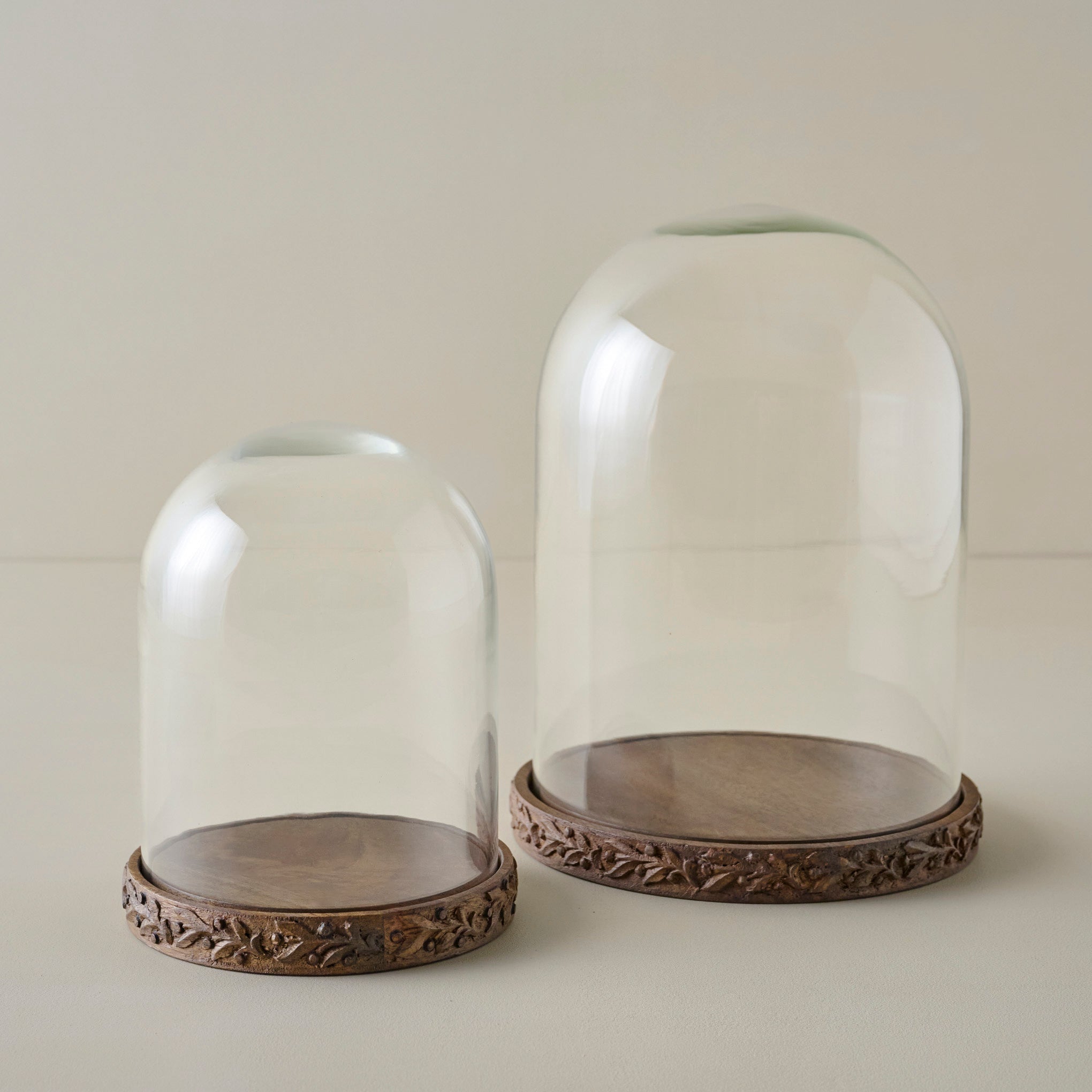 Eleanor Carved Wood Cloche