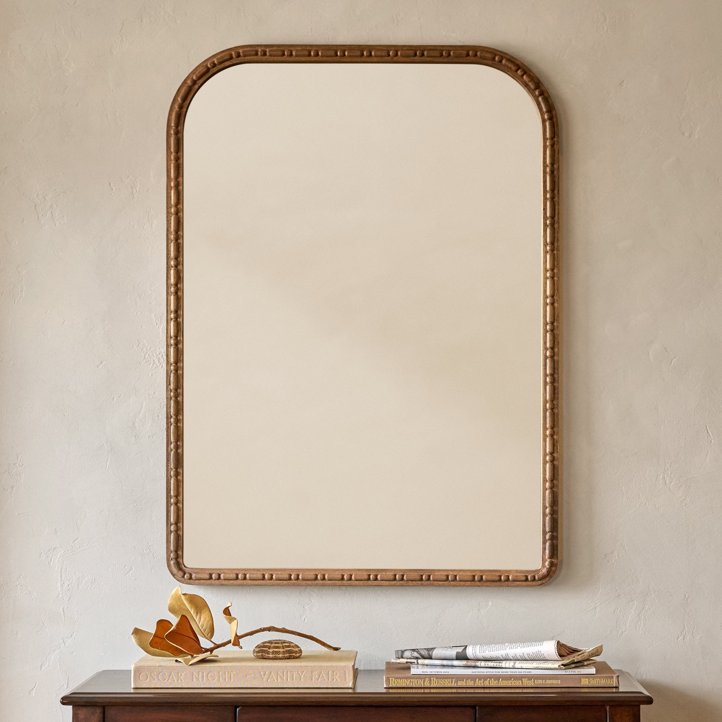 Nicolette Arched Wood Mirror