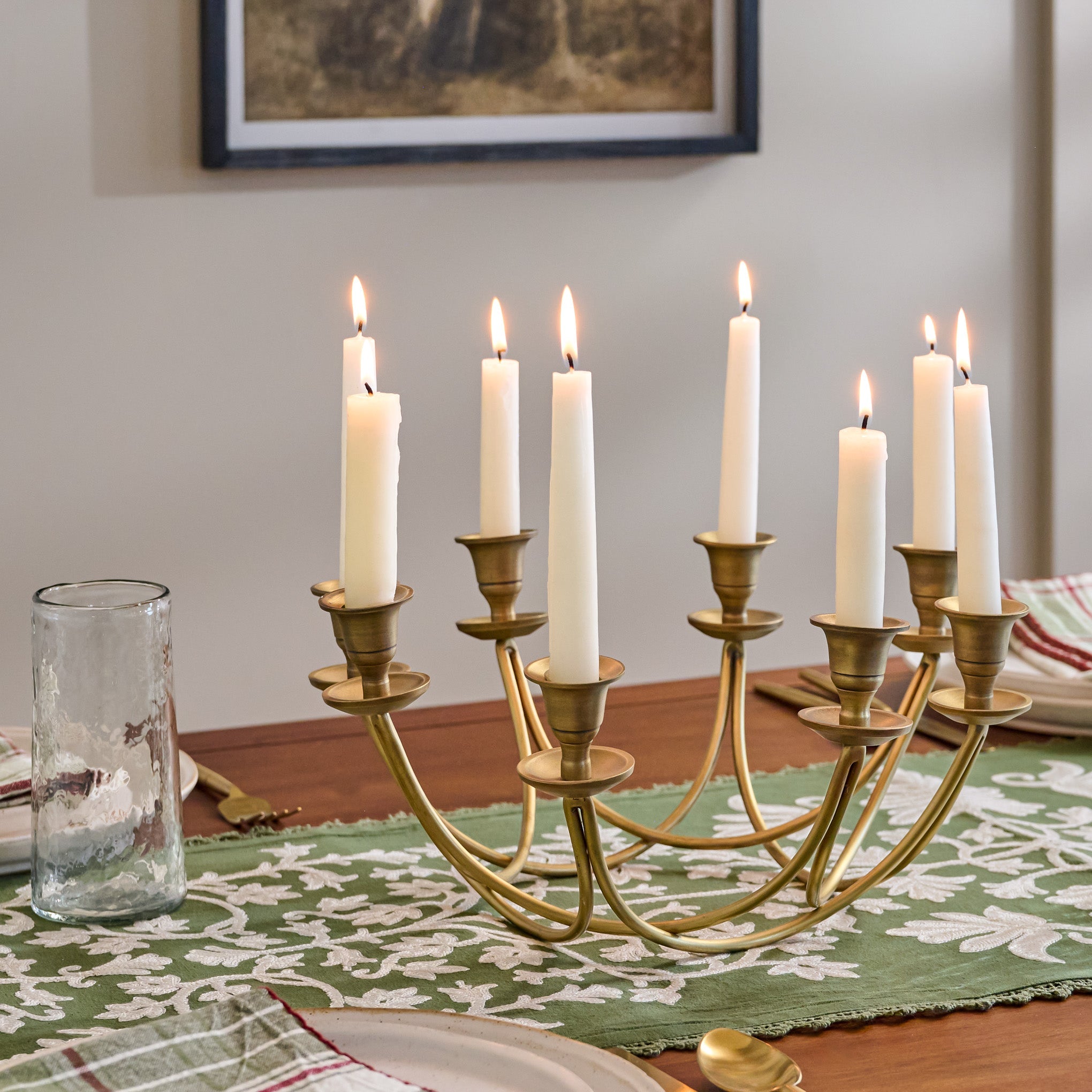 Antique Brass Stacking Candelabra