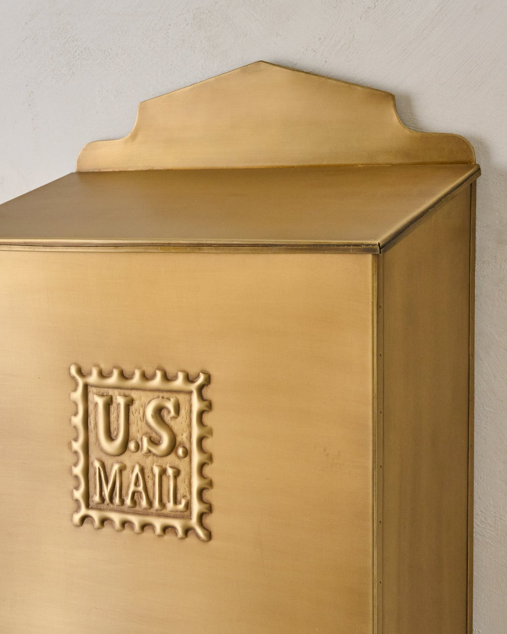 Antique Inspired Brass Mail Box