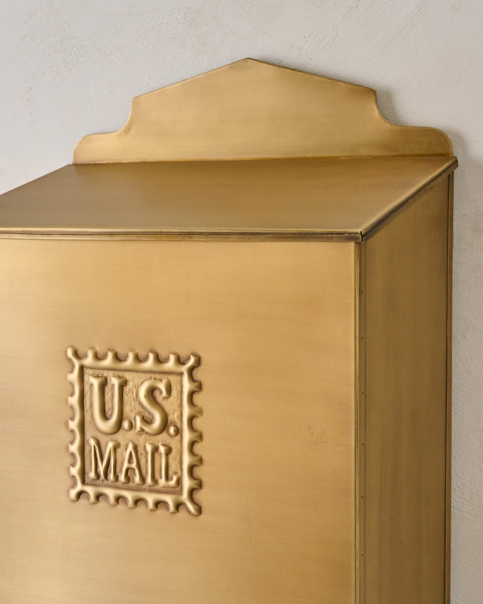 Antique Inspired Brass Mail Box