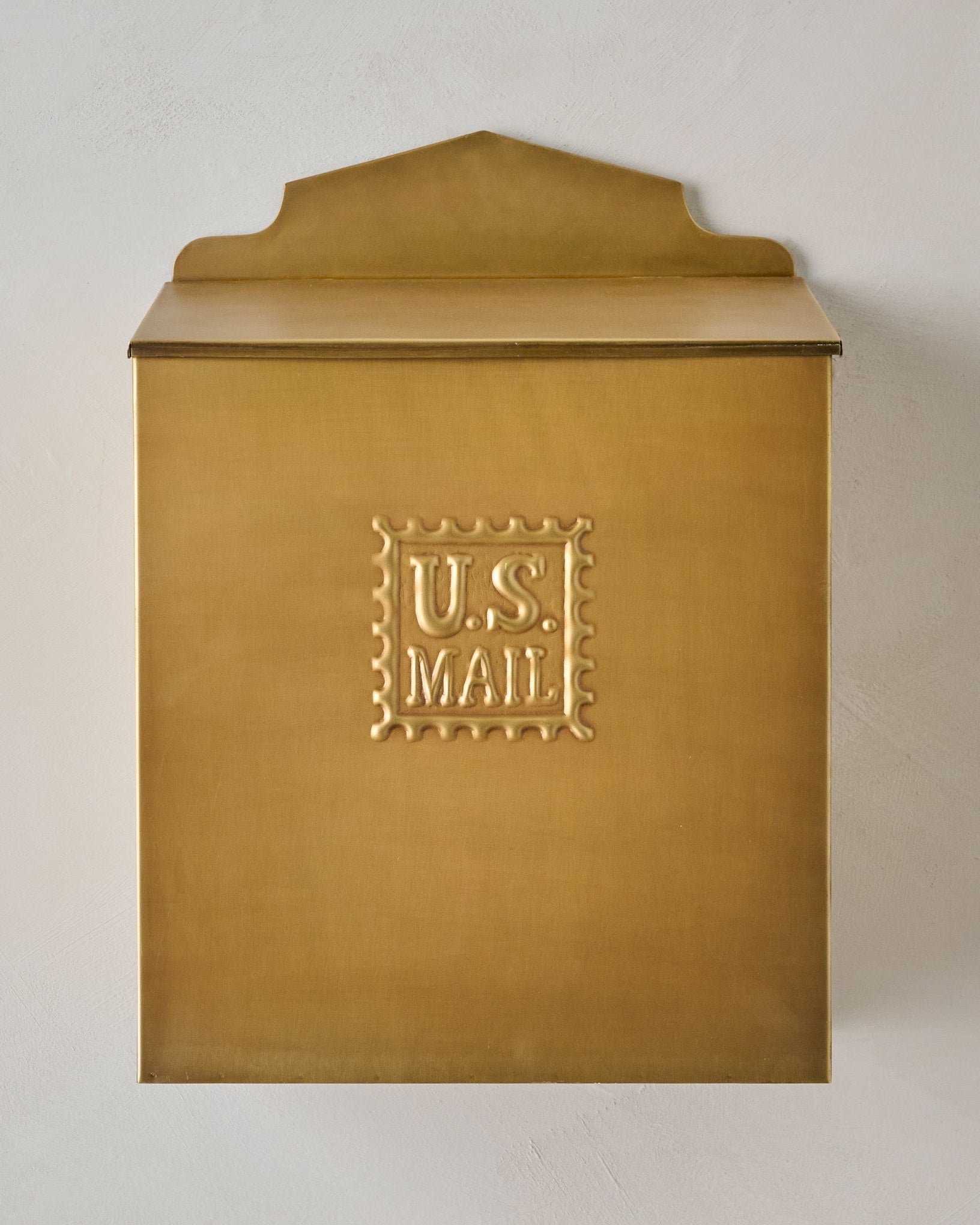 Antique Inspired Brass Mail Box
