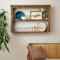 Jolene Wood and Brass Display Shelf