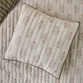 Floral Jacquard Kantha Quilted Sham