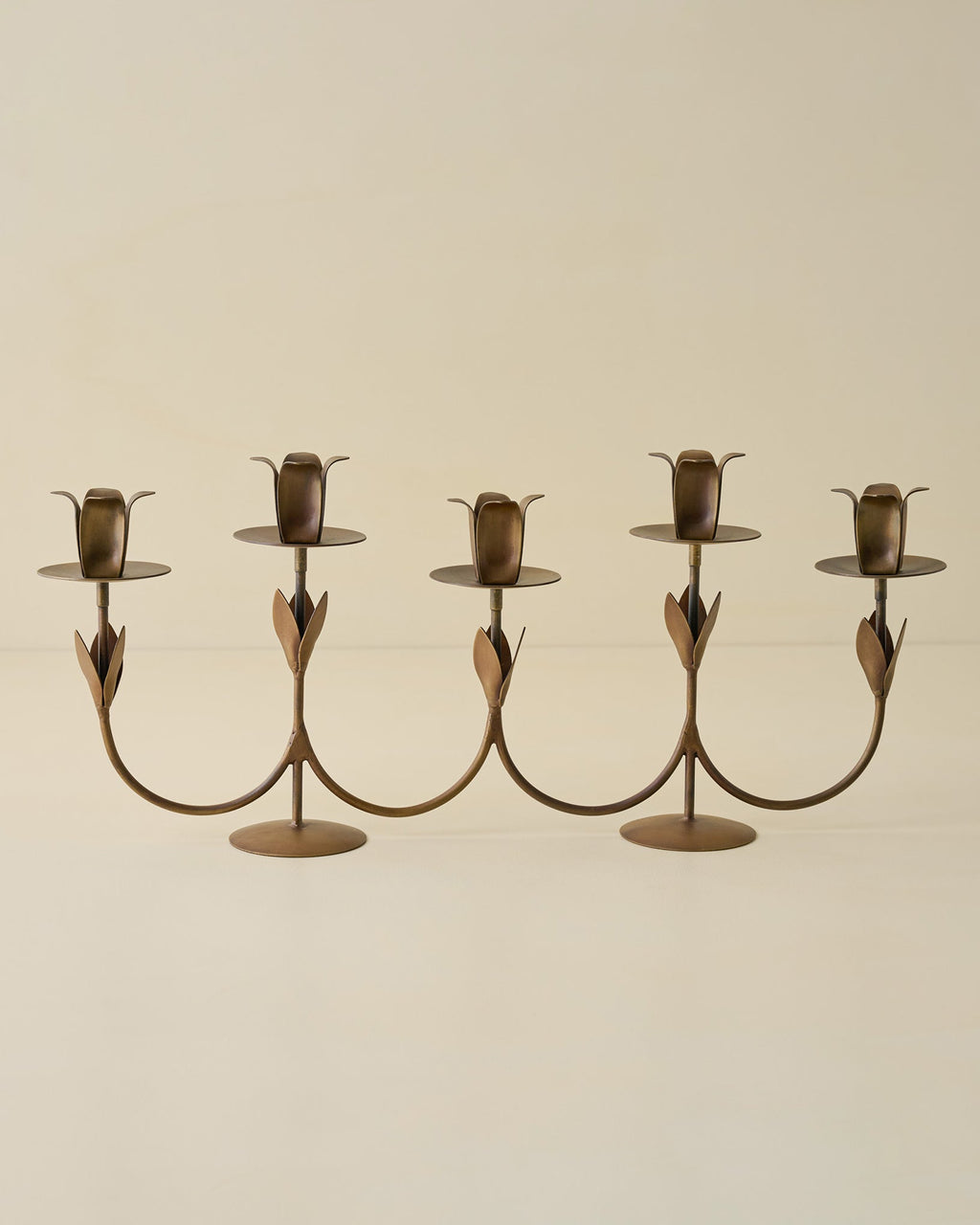 Forged Tulip Candelabra