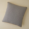 Gingham Large Pillow - Charcoal