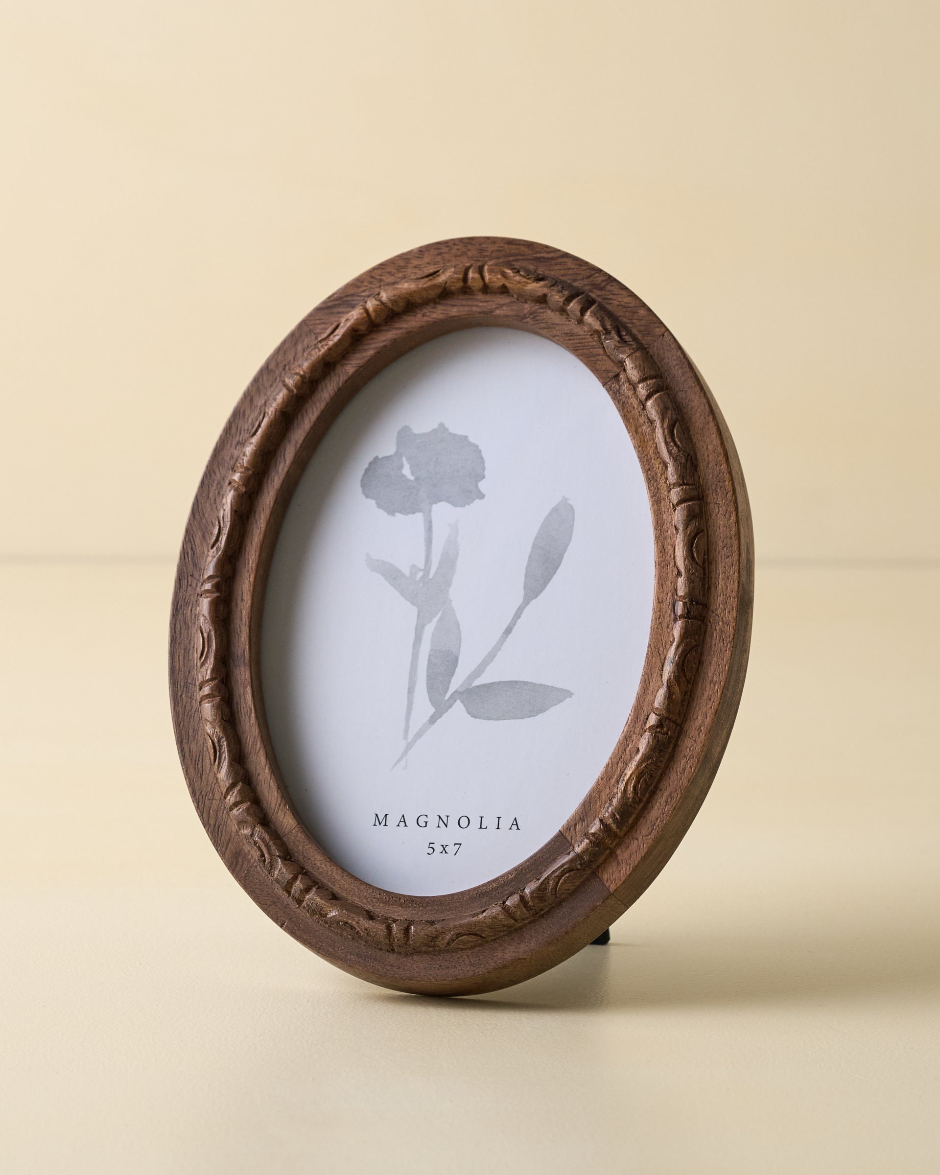 Caroline Carved Wood Oval Photo Frame