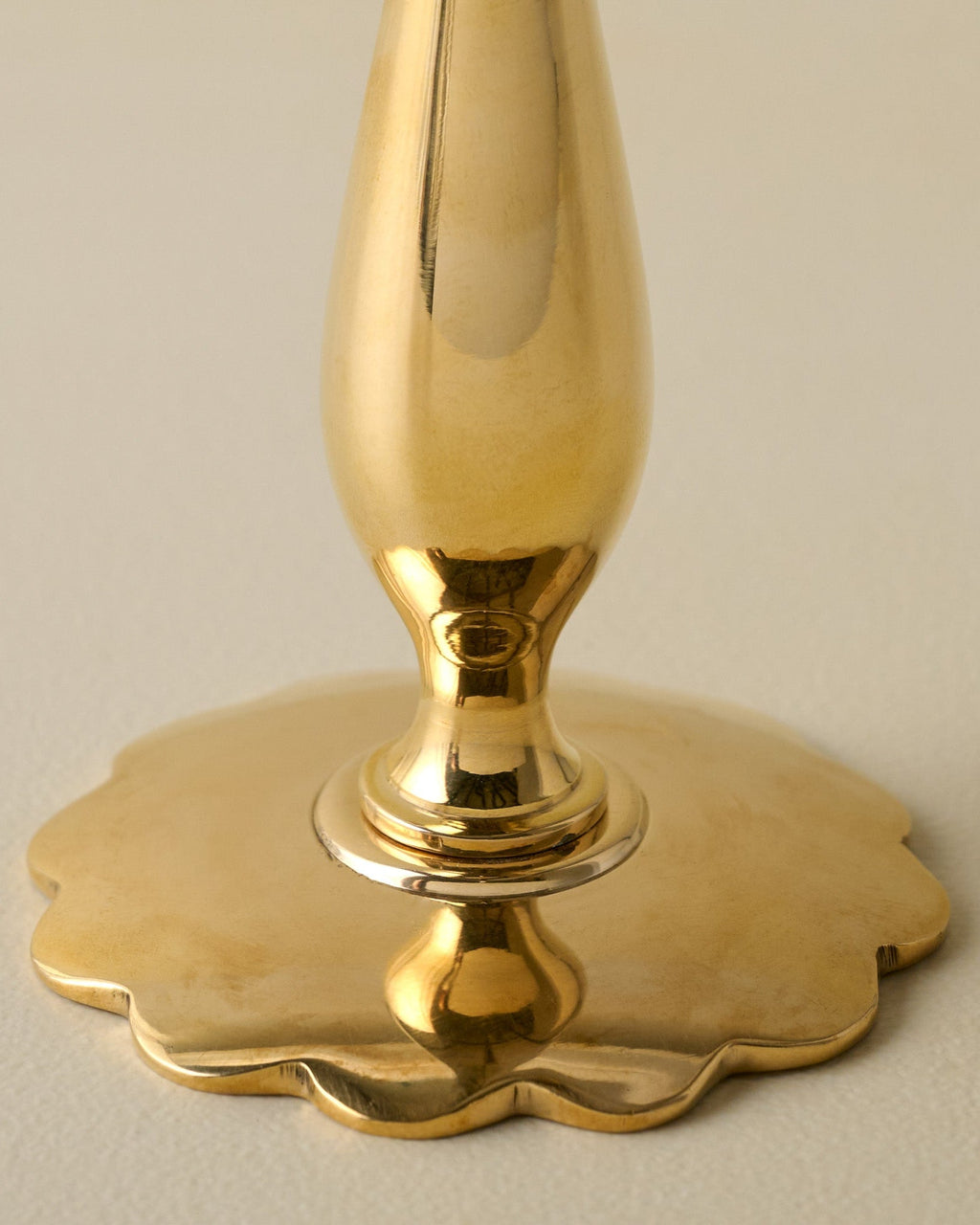 Eden Solid Brass Tulip Taper Holder