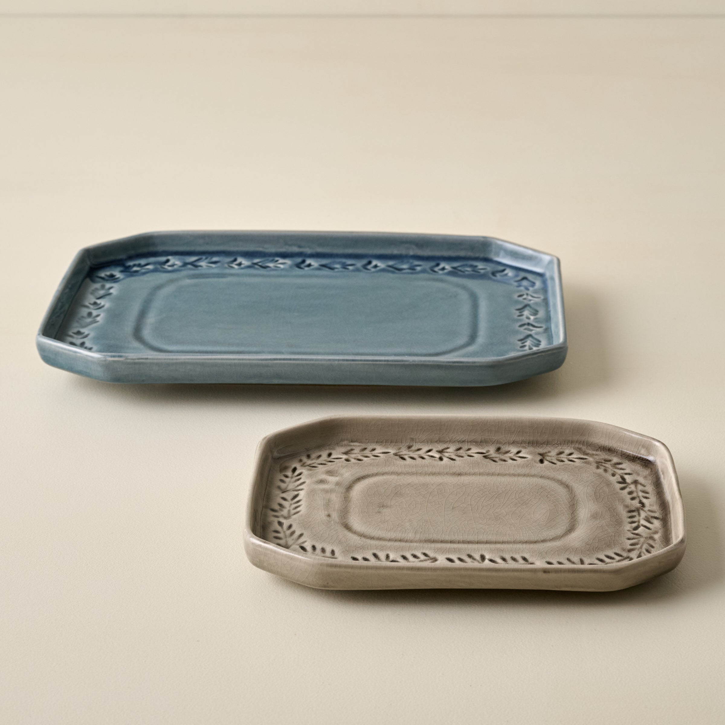 Harper Ceramic Floral Tray